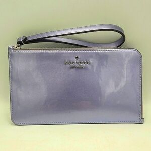 kate spade Shimmering  Lavender Vinyl Wristlet